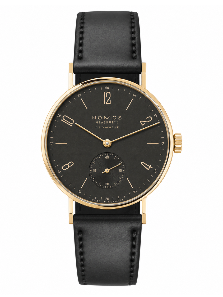 NOMOS Glashütte Tangente Gold neomatik Ruthenium Ref. 163