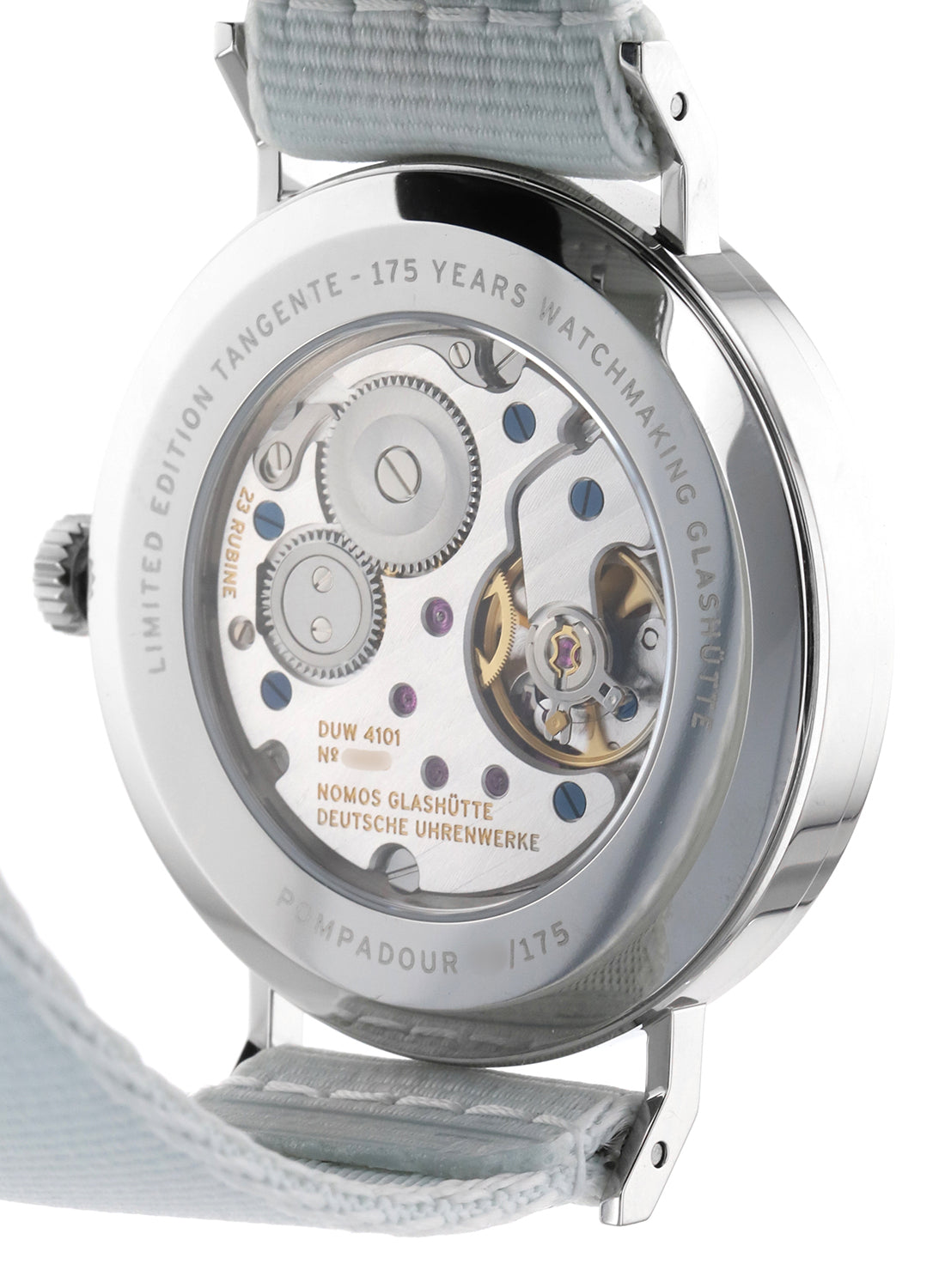 NOMOS Glashütte Tangente 38 Datum Pompadour Ref. 179.S15