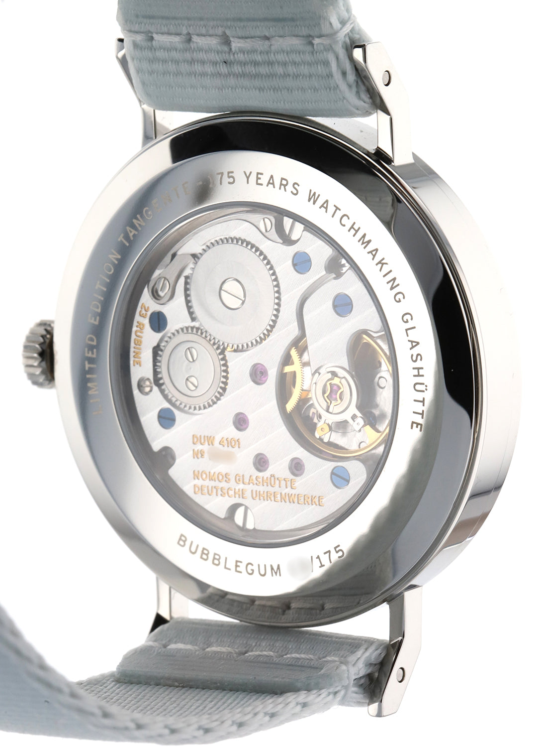NOMOS Glashütte Tangente 38 Datum Bubblegum Ref. 179.S7