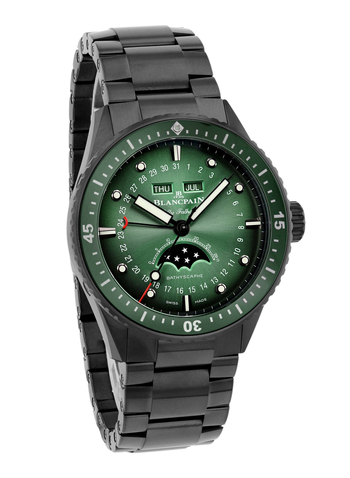 Blancpain Fifty Fathoms Bathyscaphe Quantième Complet Phase de Lune
