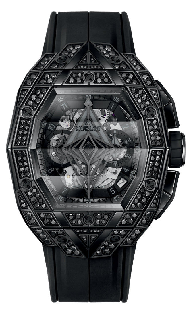 Hublot Spirit of Big Bang Sang Bleu All Black Pavé 42 mm