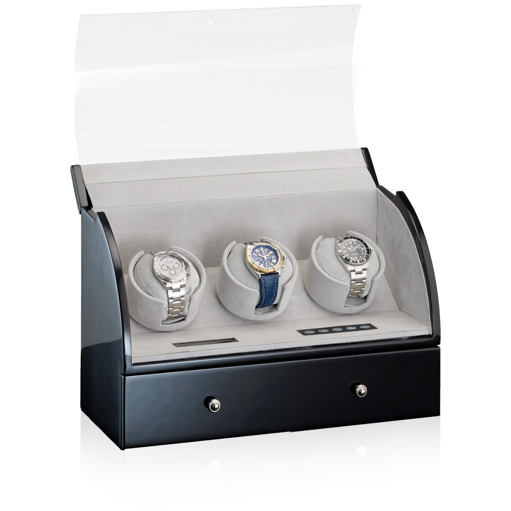 Designhuette Watch Winder Basel 3 Black