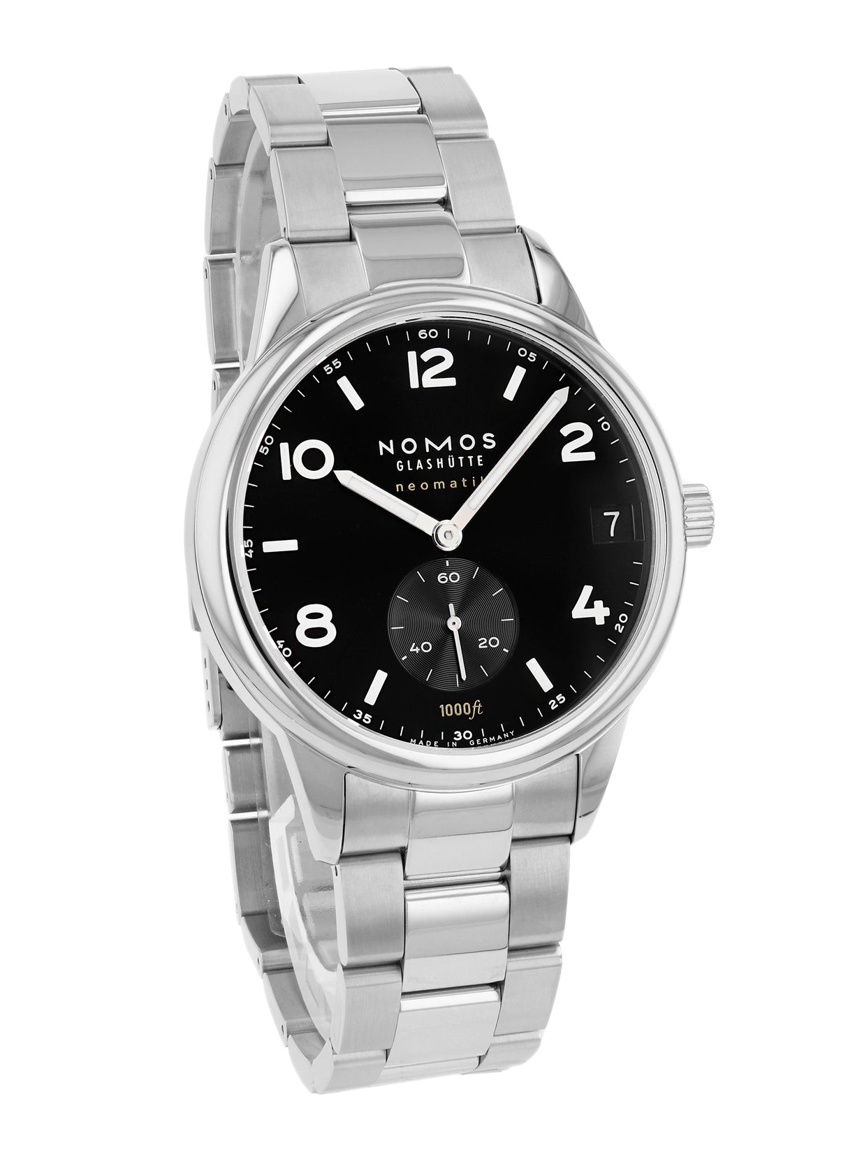 NOMOS Glashütte Club Sport Neomatik 42 Datum Schwarz