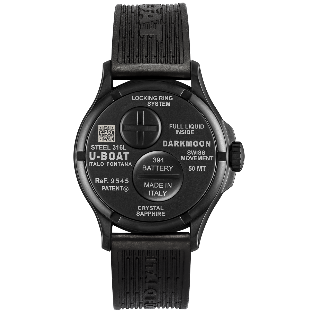 U-Boat Darkmoon 40 BK Black Curved PVD