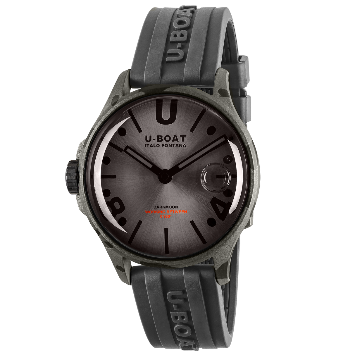 U-Boat Darkmoon 40 BK Grey Curved Camouflage