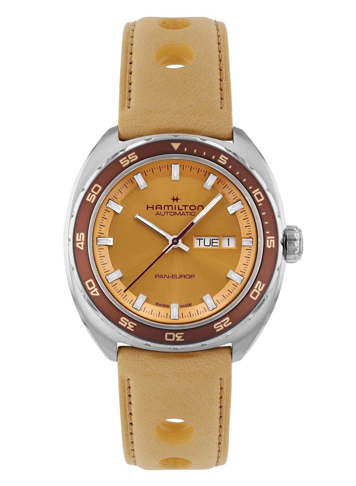 Hamilton American Classic Pan Europ Day Date Auto