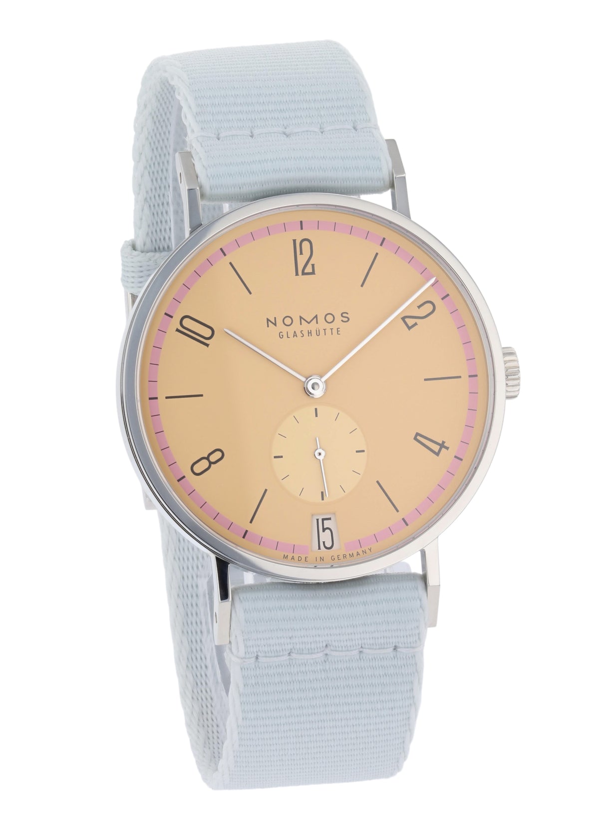 NOMOS Glashütte Tangente 38 Datum Pastell