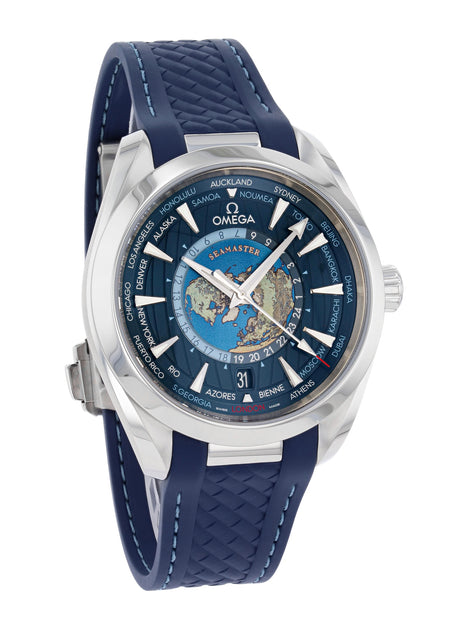 Omega Seamaster Aqua Terra 150M Co-Axial Master Chronometer GMT Worldtimer 43 mm