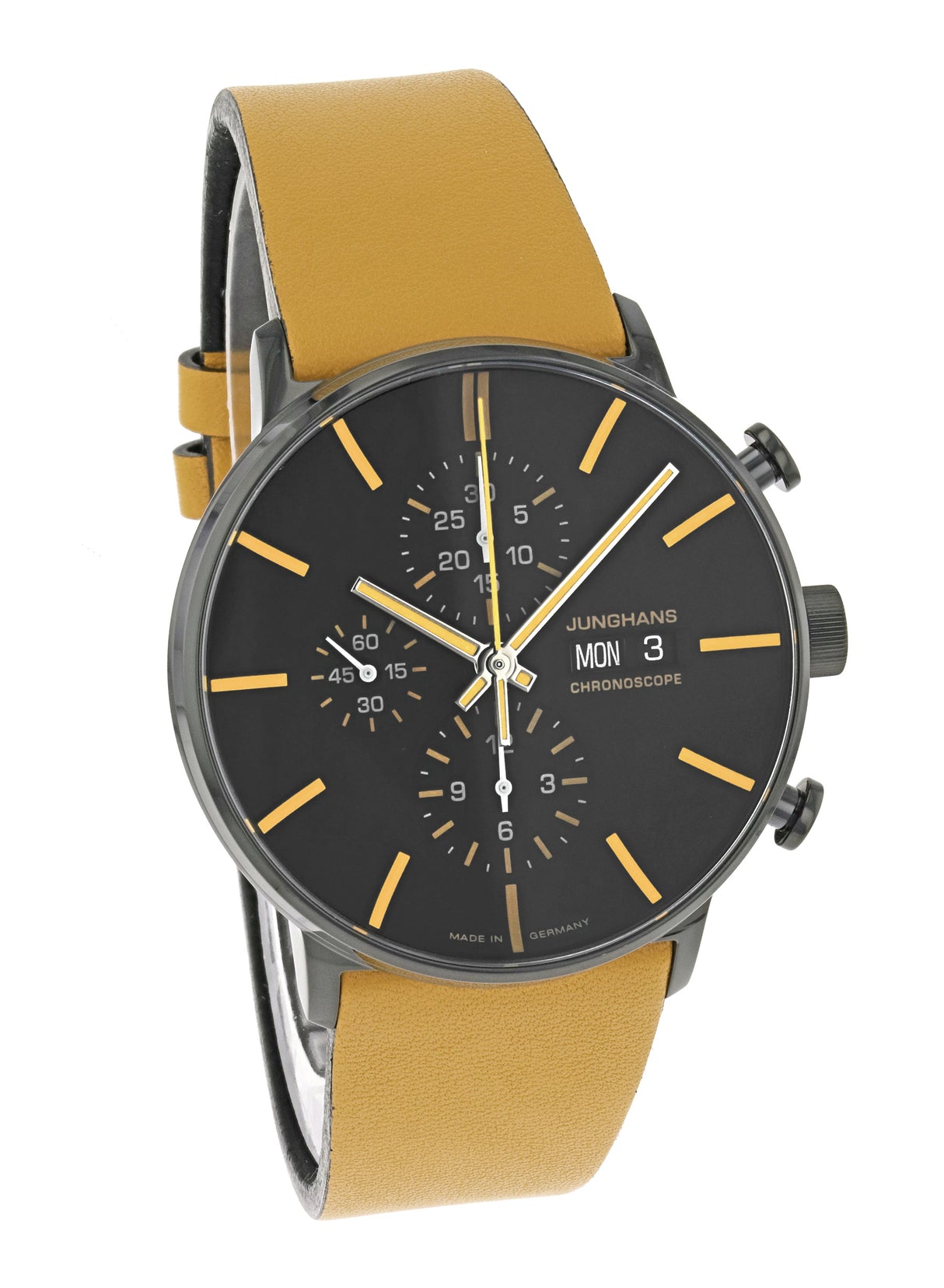 Junghans Form A Chronoscope Datum englisch
