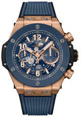 Hublot Big Bang Unico King Gold Blue Ceramic Automatic Chronograph 44mm