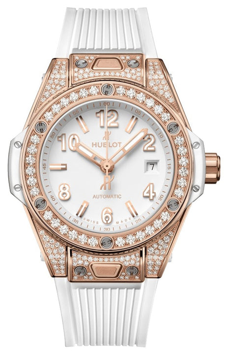 Hublot Big Bang One Click King Gold White Pave 33mm