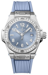 Hublot Big Bang One Click Steel Coal Blue Diamonds 33 mm