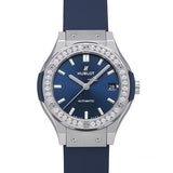 Hublot Classic Fusion Automatic Titanium Blue Diamonds 38mm