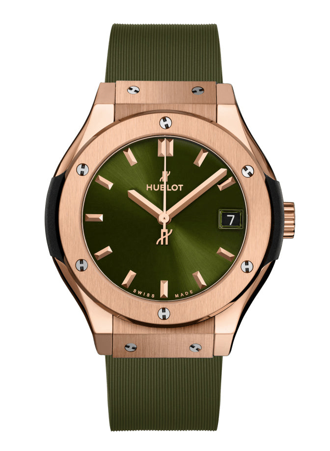 Hublot Classic Fusion Quartz King Gold Green 33mm