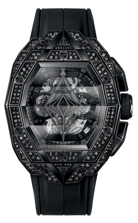 Hublot Spirit of Big Bang Sang Bleu All Black Pavé 42 mm