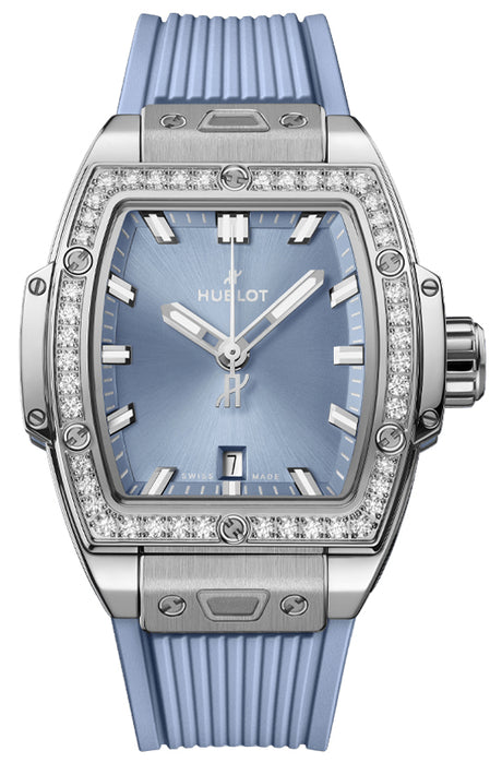 Hublot Spirit of Big Bang Steel Coal Blue Diamonds 32 mm