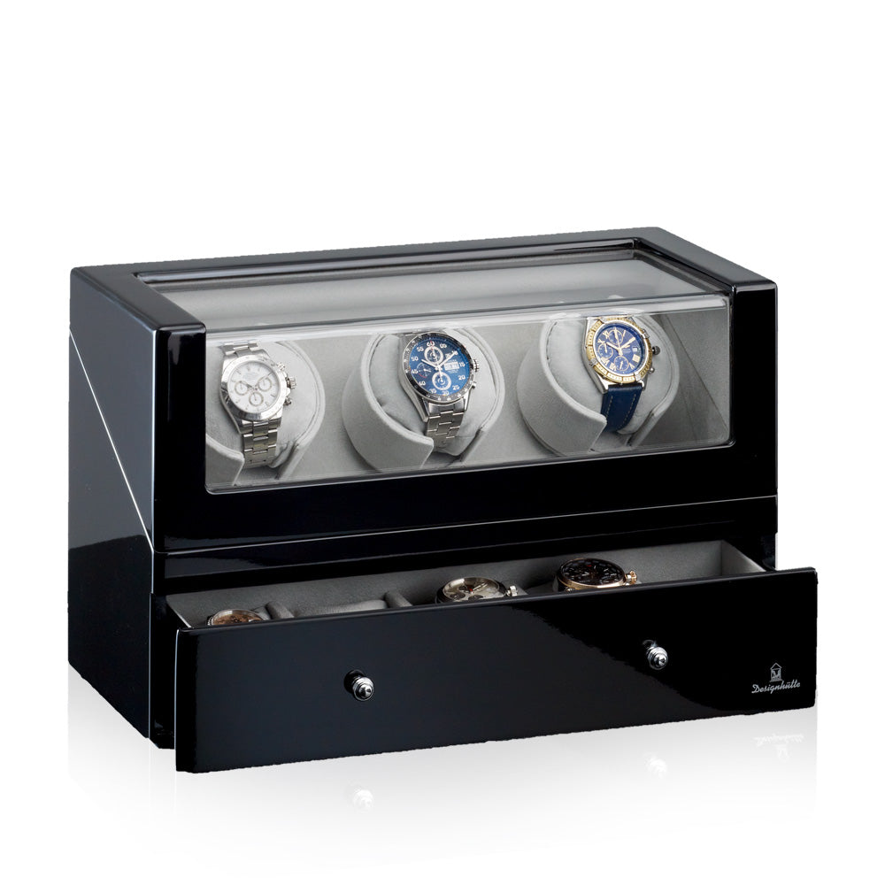 Designhuette Watch Winder San Diego 3 Black/Grey
