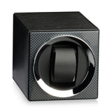 Heisse & Söhne Uhrenbeweger Moon Carbon Lack/Leder Schwarz