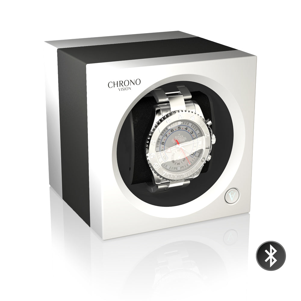 Chronovision One Bluetooth - Titan eloxiert/Weiss Seidenmatt