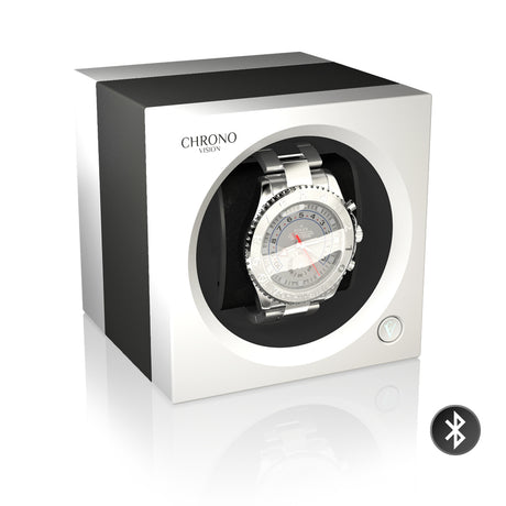 Chronovision One Bluetooth - Titan eloxiert/Weiss Seidenmatt