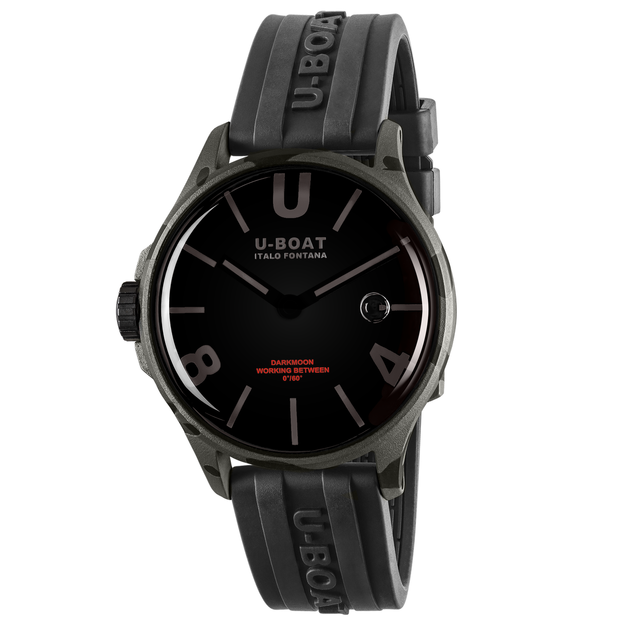 U-Boat Darkmoon 40 BK Grey Curved Camouflage