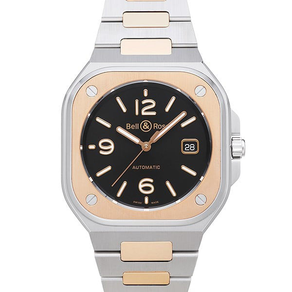 Bell & Ross BR 05 BLACK STEEL & GOLD