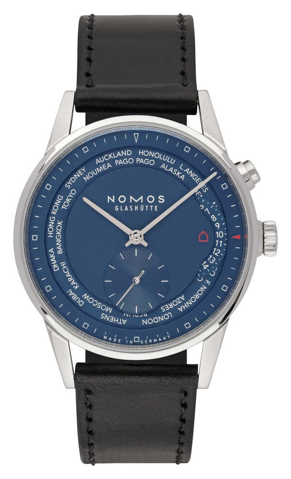 NOMOS Glashütte Zürich Weltzeit Nachtblau Ref. 807