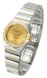 Omega Constellation Polished Quarz Mini Stahl Gelbgold