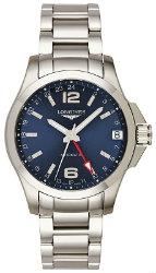 Longines Conquest Gents Automatik Herrenuhr Stahl blau