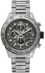 Tag Heuer Carrera Calibre HEUER 01 Automatik Chronograph 45 mm Grey Phantom Titanium Skelettierung