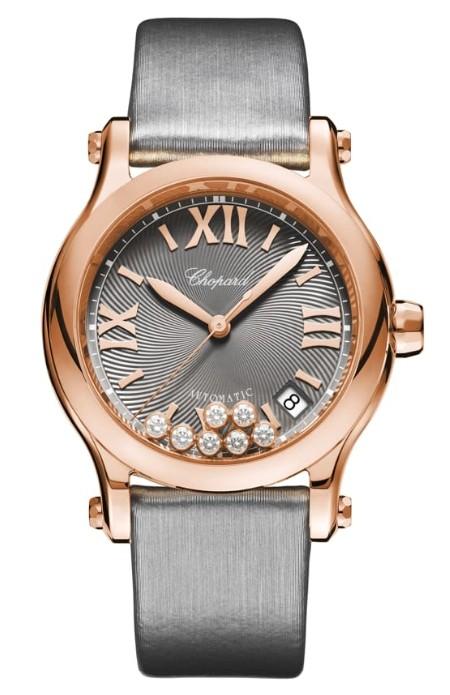 Chopard Happy Sport in der Version 274808-5012 in 18 K. Roségold