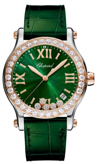 Chopard Happy Sport in der Version 278582-6007 in Edelstahl und 18 K. Roségold