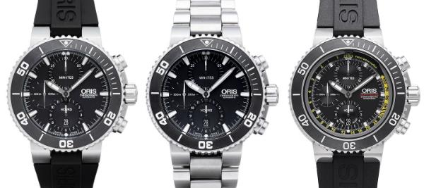 Oris Diving Aquis Chronograph wasserdicht 500 Meter