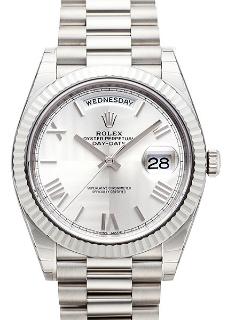 Rolex Oyster Perpetual Day-Date 40 Weissgold Praesident-Band