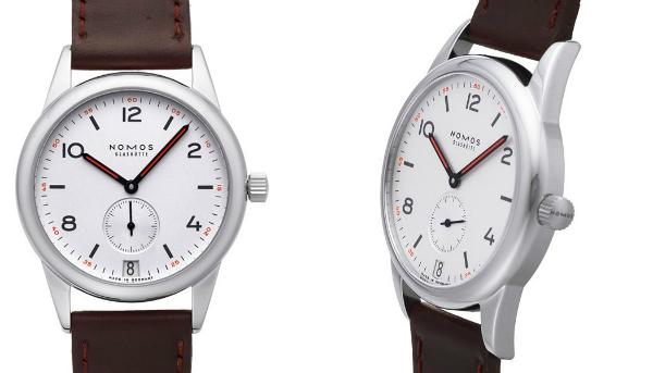 NOMOS Glashuette Club Datum in der Version 731 mit Stahlboden