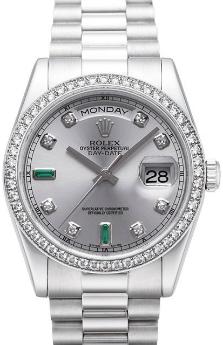 Rolex Oyster Perpetual Day-Date in der Version 118346 aus Platin