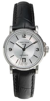 Certina Ladies DS Caimano Automatik Damenuhr Zifferblatt silber