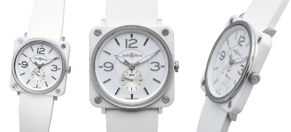 Bell und Ross BR S Quarz Keramik Weiss