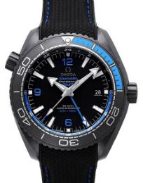 Omega Seamaster Planet Ocean 600 M Co-Axial Master Chronometer GMT 45,5mm Deep Black blau schwarz