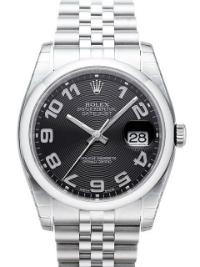 Rolex Datejust 36mm Zifferblatt schwarz