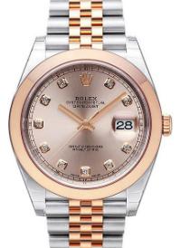 Rolex Datejust 41mm Brillantbesatz Zifferblatt rose