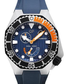 Girard Perregaux Sea Hawk Aufzug Automatik Zifferblatt blau