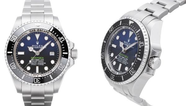 Rolex Sea-Dweller Deepsea D-Blue blaues Zifferblatt mit Chromalight-Indizes und -Zeiger