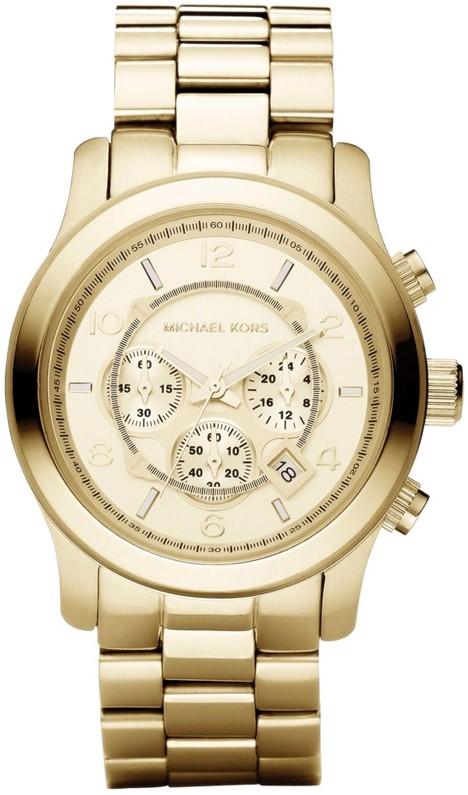 Michael Kors Chronograph Runway in der Version MK8077 aus beschichtetem Edelstahl