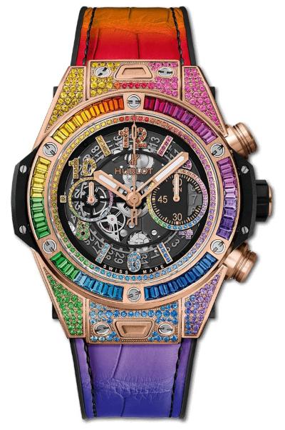 Hublot Big Bang Unico Rainbow King Gold 45 mm in der Version 411.OX.9910.LR.0999