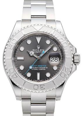 Rolex Yacht-Master Herrenuhr Edelstahl grau 40 mm