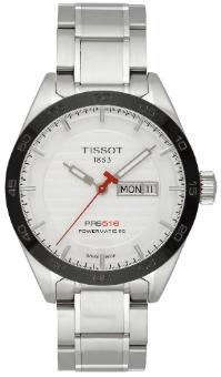 Tissot T-Sport PRS 516 Automatic mit silbernem Zifferblatt und Stahlband