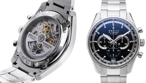 Zenith El Primero 36000 VPH Zifferblatt schwarz