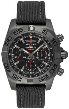 Breitling Chronomat 44 Blacksteel Zifferblatt schwarz