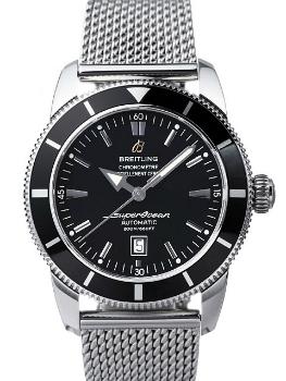 Breitling Superocean Heritage 46 Herrenuhr Edelstahl schwarz